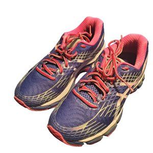 Asics Sz 8 T557N Bluish Purple/Pink FluidRide Gel-Nimbus Running Athletic Shoes